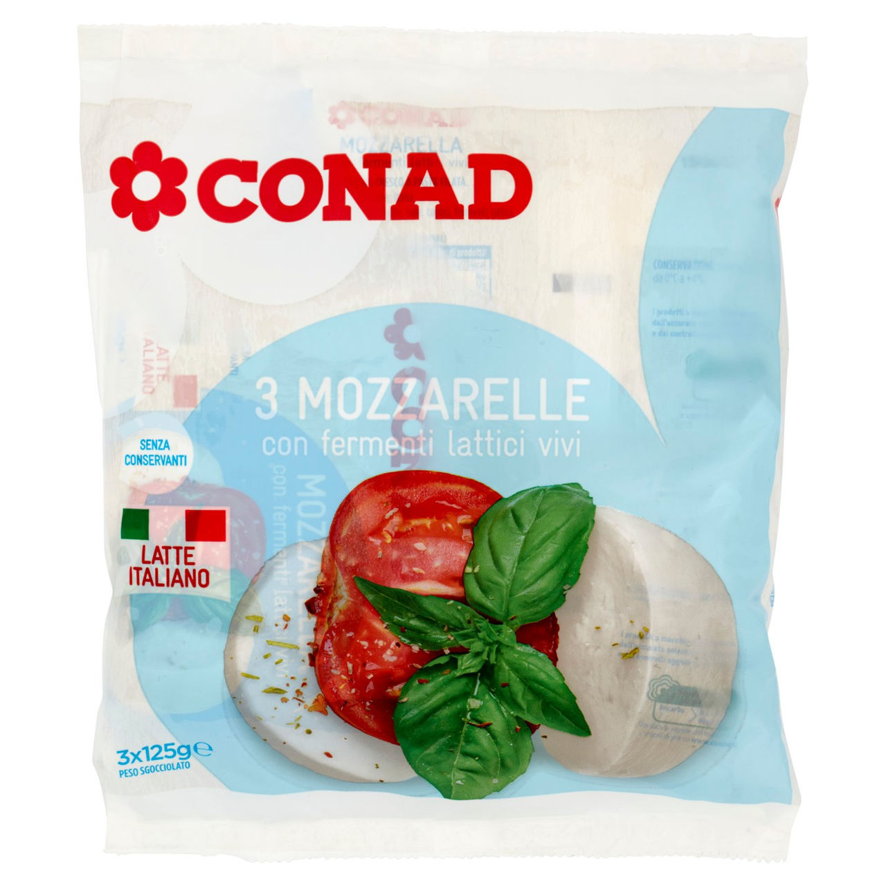 MOZZARELLE CONAD 125gX3